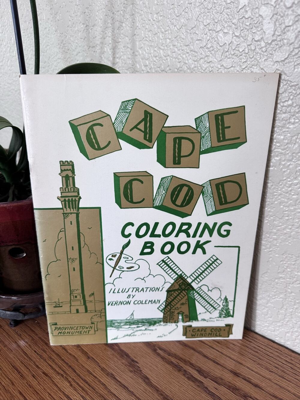 Cape Cod Coloring Book 1954 Vintage Vernon Coleman E. D. West Co.